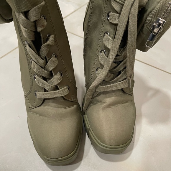 Steve Madden Green Herrick Boots - Picture 2 of 5